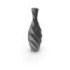 Striped Abstract Black Flower Vase