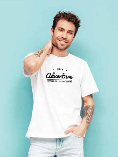 Wubb Adventure Men White Tshirt