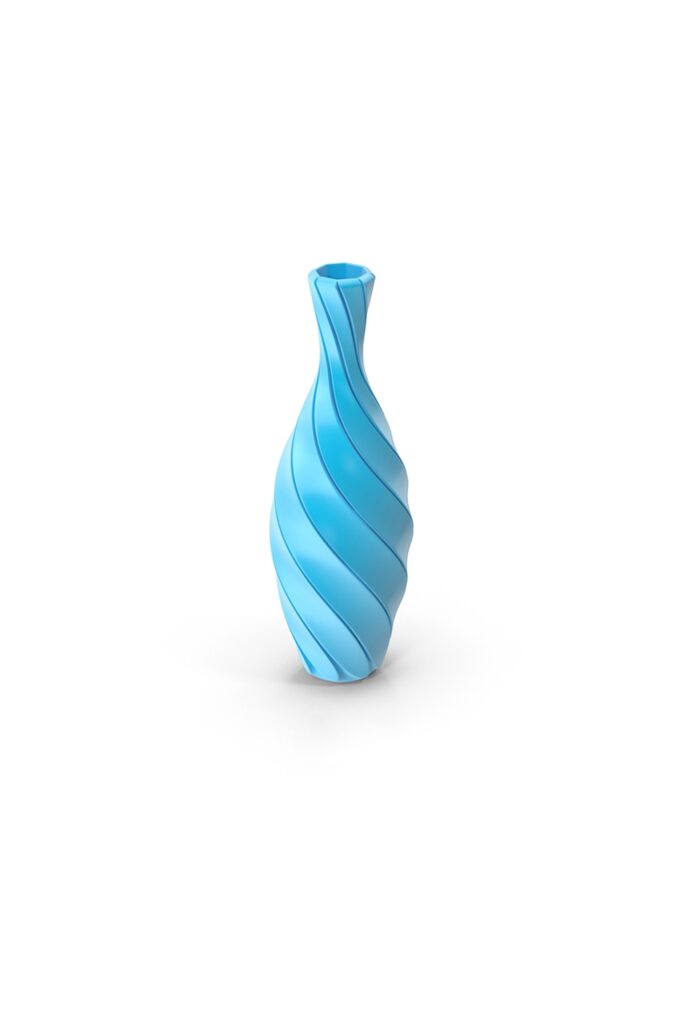 Striped Abstract Flower Vase