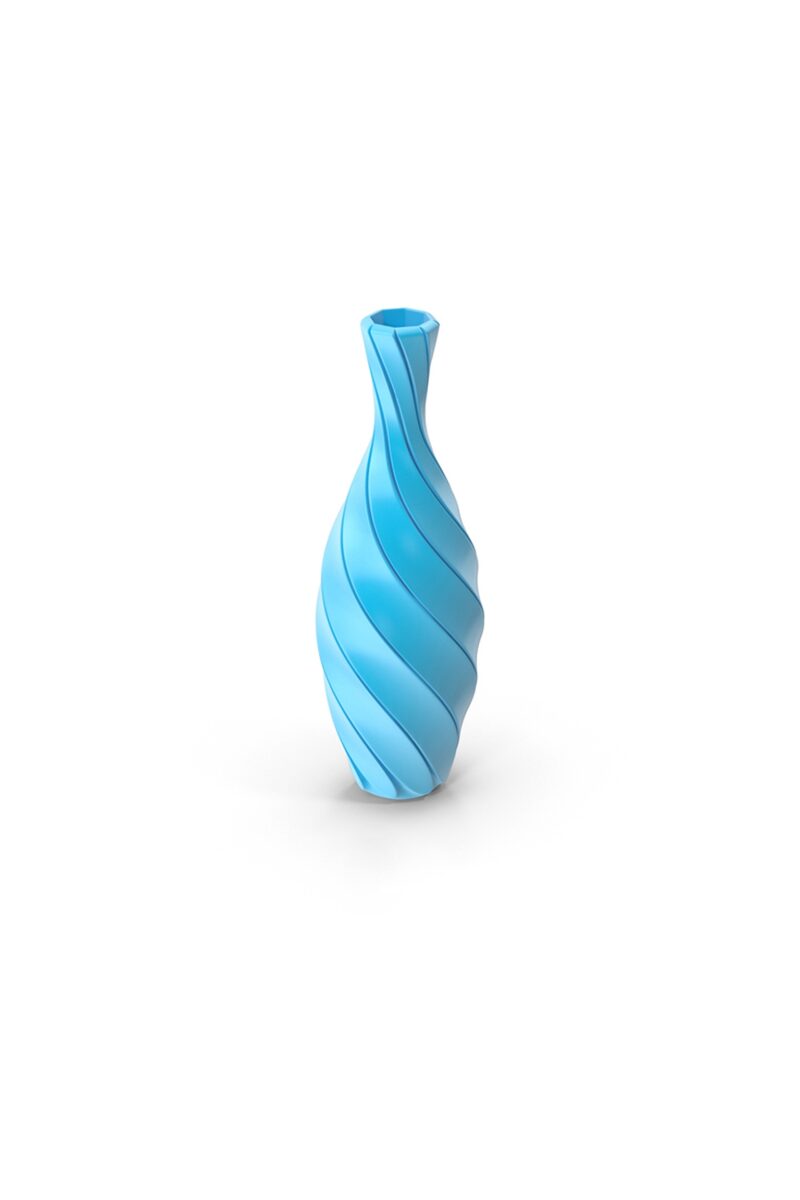 Striped Abstract Flower Vase