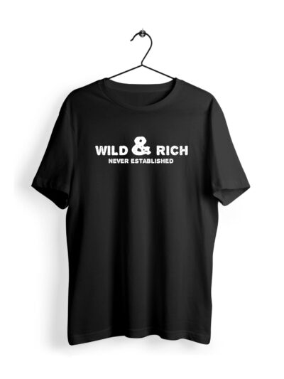 Wild & Rich Men Black T-shirt