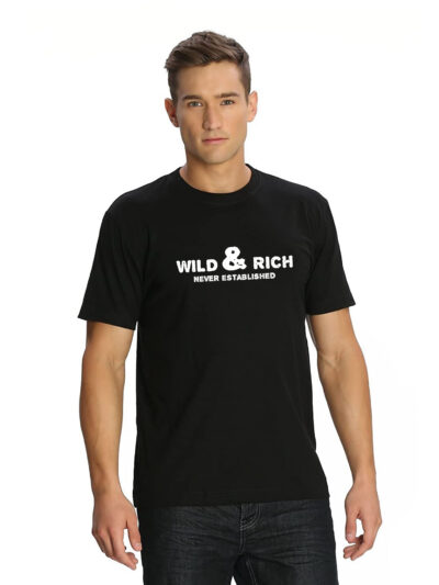 Wild & Rich Men Black T-shirt