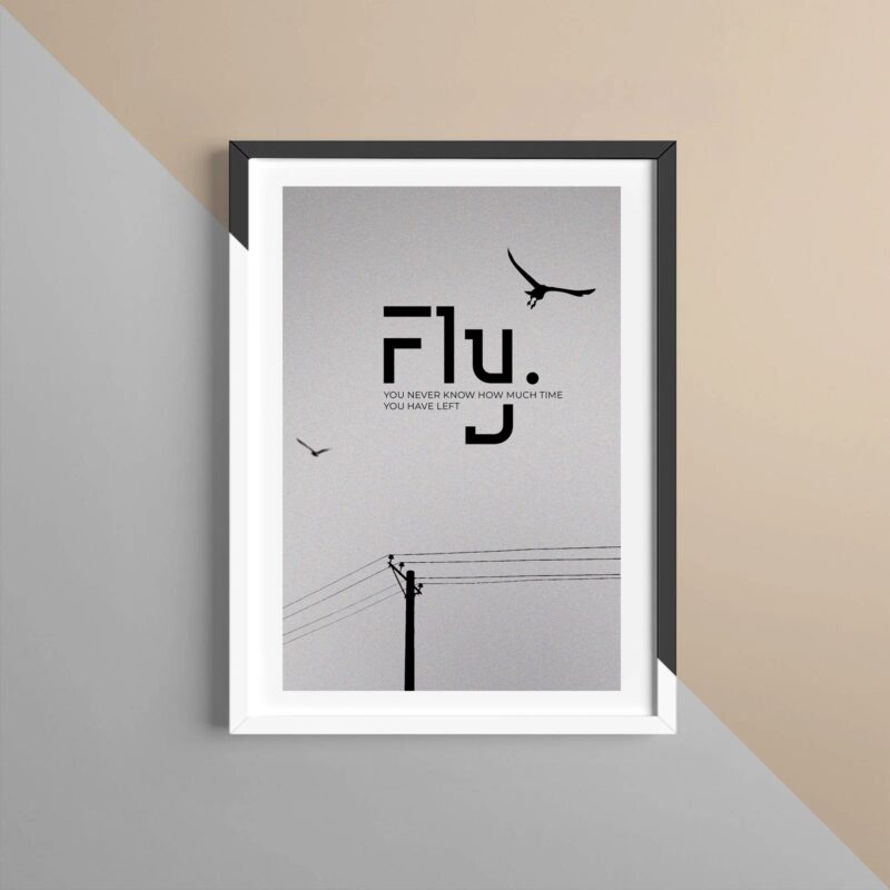 Fly High - Framed wall Poster WWP1001