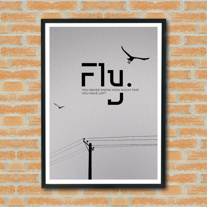 Fly High - Framed wall Poster WWP1001