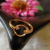 Gold Plated Circle Shaped Finger Ring - WRA1021