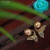 Korean Gold-Plated Delicate Siren Stud Earring