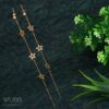 Rose Gold Plated Star Shaped Chain Earring- WAA 1023