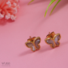 Gold Plated Butterfly Stud Earring- WAA 1031