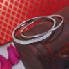 Silver Plated Dual Round Cross Bangles