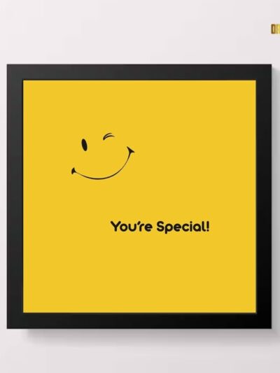 You're Special Positive Quote Wall Art Frame - WUBB