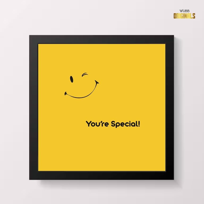 You're Special Positive Quote Wall Art Frame - WUBB