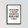 Reach Out & Grab It Motivational Wall Art Frame - WUBB
