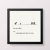 You're Offline Try Humans Funny Minimalist Wall Art Poster
