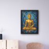 "Prism Design Buddha" Abstract Geometric Spiritual Wall Art Poster