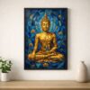 "Prism Design Buddha" Abstract Geometric Spiritual Wall Art Poster