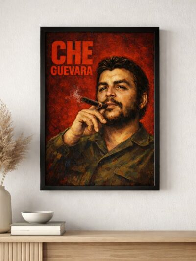 Iconic Revolutionary Che Guevara Portrait Wall Art Poster