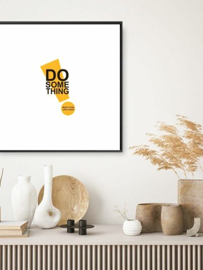 Do Something – Minimalist Motivational Quote Painting