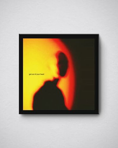 Get Out Your Head Abstract Minimalist Motivational Wall Art Poster