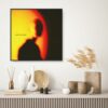 Get Out Your Head Abstract Minimalist Motivational Wall Art Poster