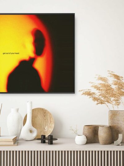 Get Out Your Head Abstract Minimalist Motivational Wall Art Poster