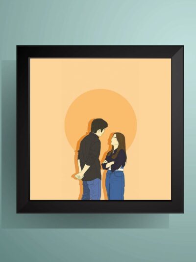 Just Love Minimalist Couple Wall Art Poster