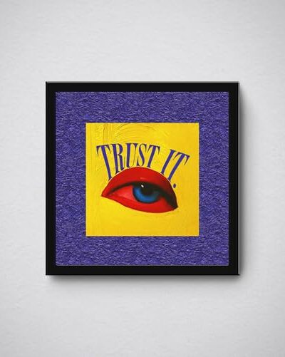 Trust It Abstract Minimalist Motivational Wall Art Poster 01