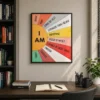 I Am Positive Affirmation Wall Art Poster